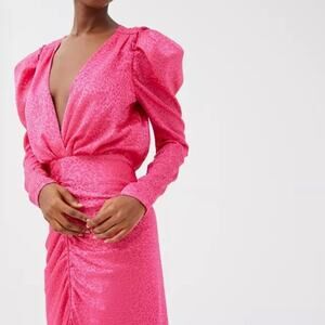 Ronny Kobo Collection Fuchsia Midi Dress